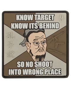 Maxpedition - Know Target Behind - Confucius - PVC Patch - Arid