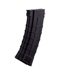 Front View of CYMA AK74 Mid-Cap Polymer Magazine in Black 