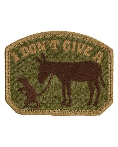 Mil-Spec Monkey - Dont Give A Rat's Ass - Embroidered Patch - Multicam