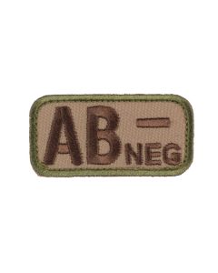 Mil-Spec Monkey - Blood Type - AB- Negative - Embroidered Patch - Multicam