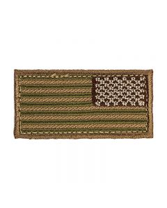 Mil-Spec Monkey Reversed Mini US Flag Embroidered Patch Multicam