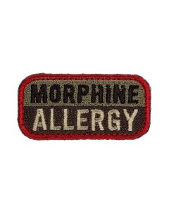 Mil-Spec Monkey Morphine Allergy Embroidered ACU Grey Patch