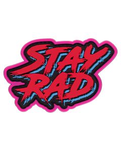 Mil-Spec Monkey - Stay Rad Text - PVC Patch - Red